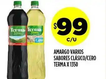 Supermercados Toledo Amargo Varios Sabores Clásico Cero Terma oferta