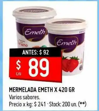 Walmart Mermelada Emeth oferta