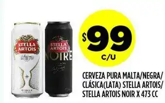Supermercados Toledo Cerveza Pura Malta Negra Clásica (lata) Stella Artois Stella Artois Noir oferta