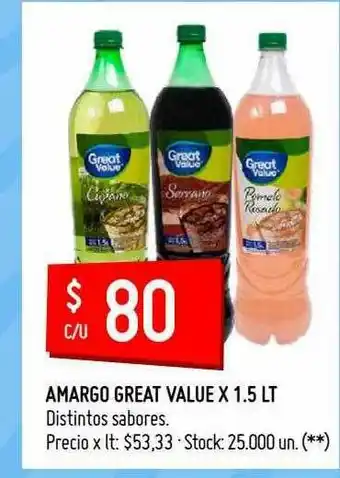 Walmart Amargo Great Value oferta