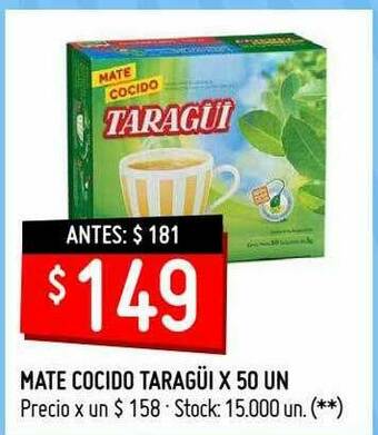Walmart Mate Cocido Taragüi oferta