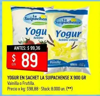 Walmart Yogur En Sache La Suipachense oferta