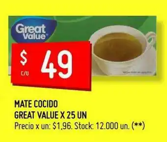 Walmart Mate Cocido Great Value oferta