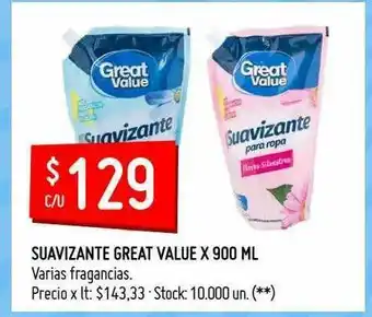 Walmart Suavizante Great Value oferta