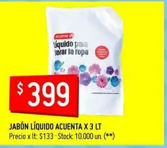 Walmart Jabón Líquido Acuenta oferta