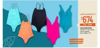 Walmart Traje De Baño Entero oferta