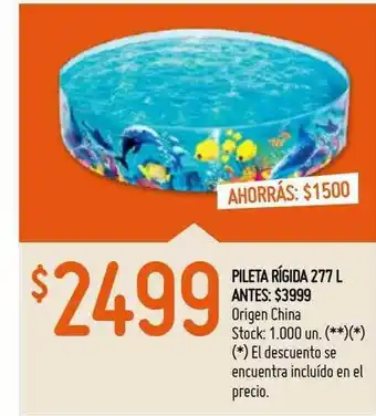 Walmart Pileta Rígida 277 L oferta