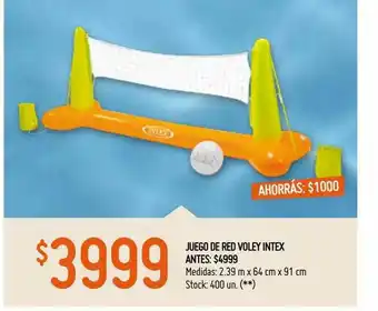 Walmart Juego De Red Voley Intex oferta
