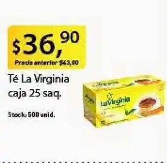 Supermercados Damesco La Virginia Té Caja 25 saq. oferta