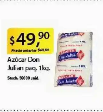 Supermercados Damesco Don Julian Azúcar paq. 1kg oferta