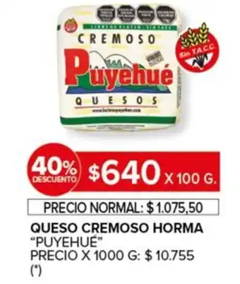 Carrefour Puyehue Queso cremoso horma oferta