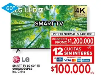 Carrefour LG Smart TV LG 60″ 4K oferta