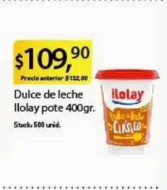 Supermercados Damesco Llolay Dulce De Leche pote 400gr oferta