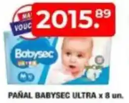 Maxiconsumo Babysec ultra pañal oferta