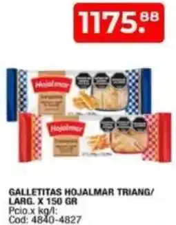 Maxiconsumo Hojalmar galletitas triang/ larg. oferta