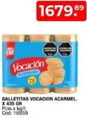 Maxiconsumo Vocacion galletitas acarmel. oferta