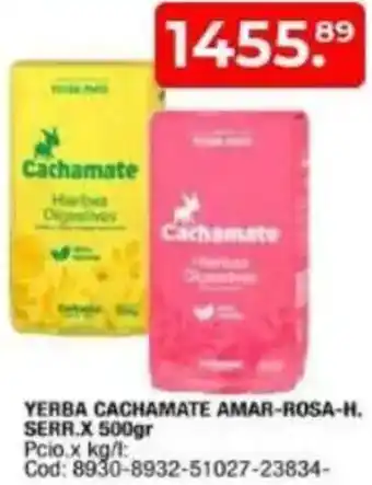 Maxiconsumo Yerba cachamate amar-rosa-h. serr. oferta