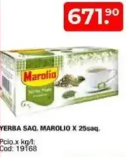 Maxiconsumo Yerba saq. marolio oferta