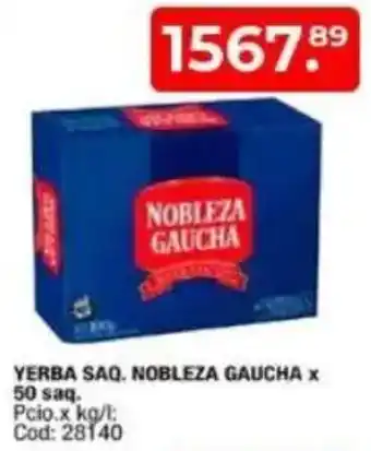 Maxiconsumo Yerba saq. nobleza gaucha oferta