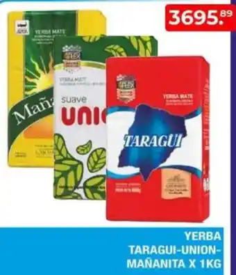 Maxiconsumo Yerba taragui-union- mañanita oferta