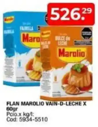 Maxiconsumo Marolio flan vain-d-leche oferta