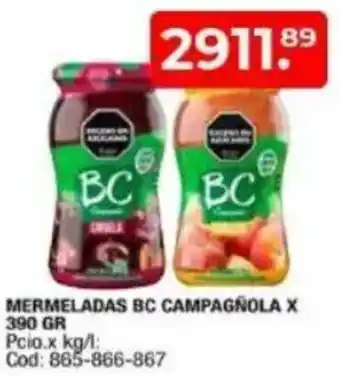 Maxiconsumo Mermeladas bc campagnola oferta