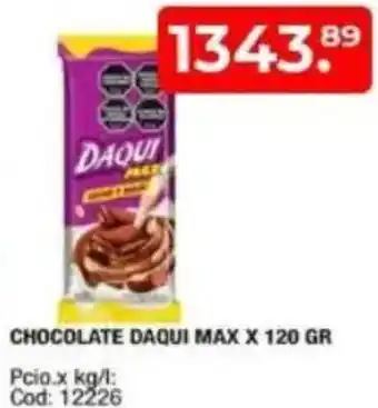 Maxiconsumo Daqui max chocolate oferta