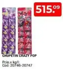 Maxiconsumo Chupetin crazy pop oferta