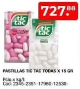 Maxiconsumo Tic tac pastillas todas oferta