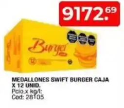 Maxiconsumo Medallones swift burger caja oferta