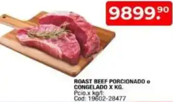 Maxiconsumo Roast beef porcionado o congelado oferta