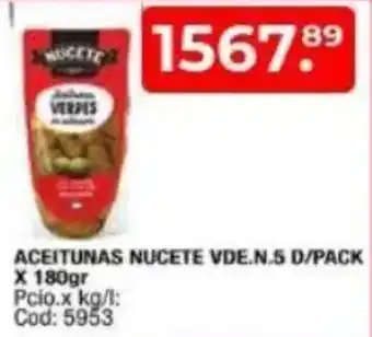 Maxiconsumo Aceitunas nucete vde.n.5 d/pack oferta