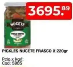 Maxiconsumo Pickles nucete frasco oferta