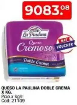 Maxiconsumo Queso la paulina doble crema oferta