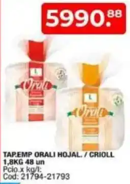 Maxiconsumo Tap.emp orali hojal./crioll oferta