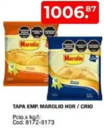 Maxiconsumo Tapa emp. marolio hor / criq oferta