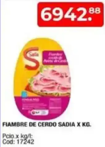 Maxiconsumo Fiambre de cerdo sadia oferta