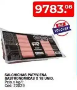 Maxiconsumo Salchichas patyviena gastronomicas oferta