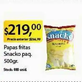 Supermercados Damesco Snacko Papas Fritas paq. 500gr oferta