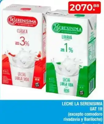 Maxiconsumo La serenisima leche UAT oferta