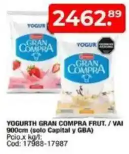 Maxiconsumo Yogurth gran compra frut./vai oferta