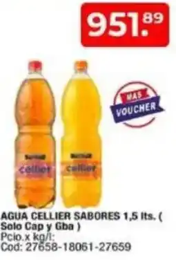 Maxiconsumo Agua cellier sabores oferta