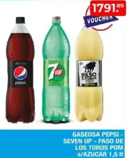 Maxiconsumo Pepsi, seven up gaseosa oferta