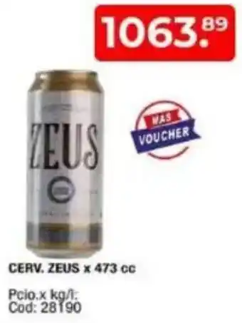 Maxiconsumo Zeus cerv. oferta