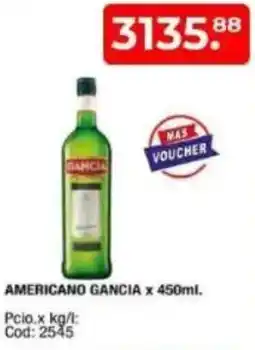 Maxiconsumo Gancia americano oferta