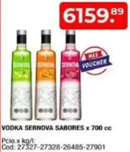 Maxiconsumo Vodka sernova sabores oferta