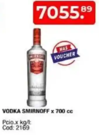 Maxiconsumo Smirnoff vodka oferta