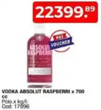 Maxiconsumo Absolut raspberri vodka oferta