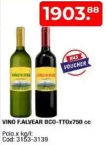 Maxiconsumo Falvear vino bco-tto oferta