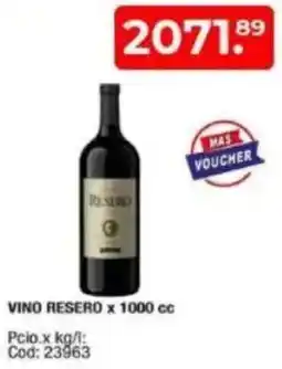 Maxiconsumo Resero vino oferta